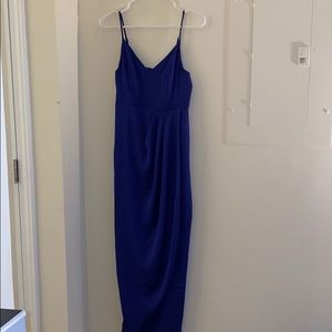 Dark Blue, Semi-Fitted Dress